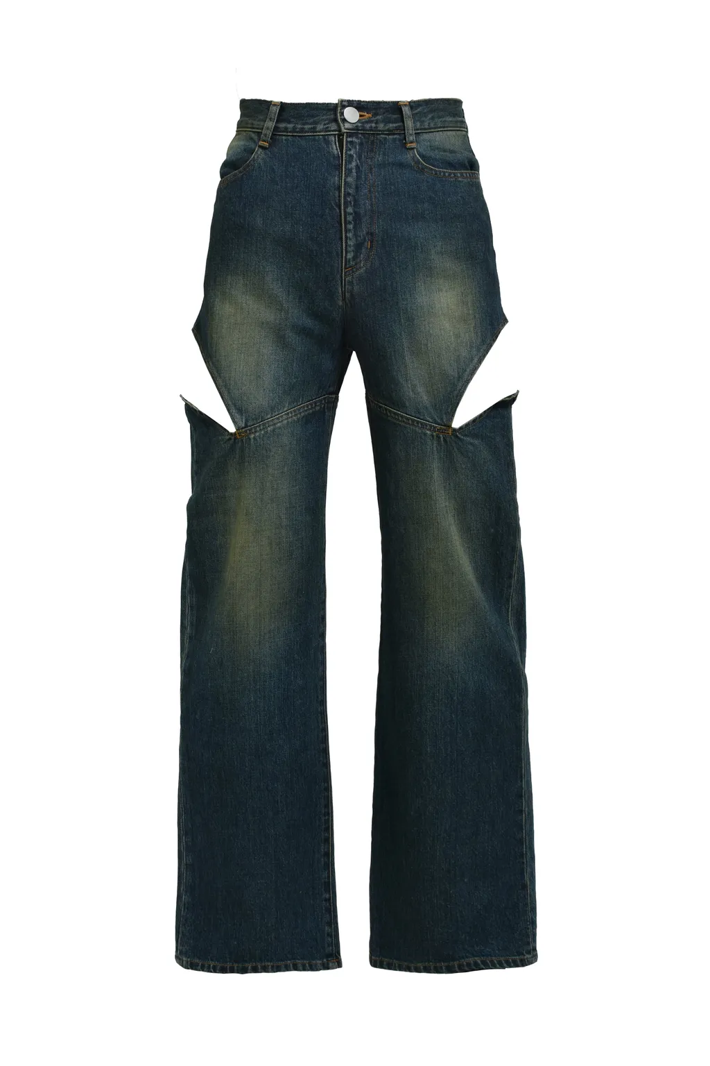 Cutoff Denim Pants / Blu