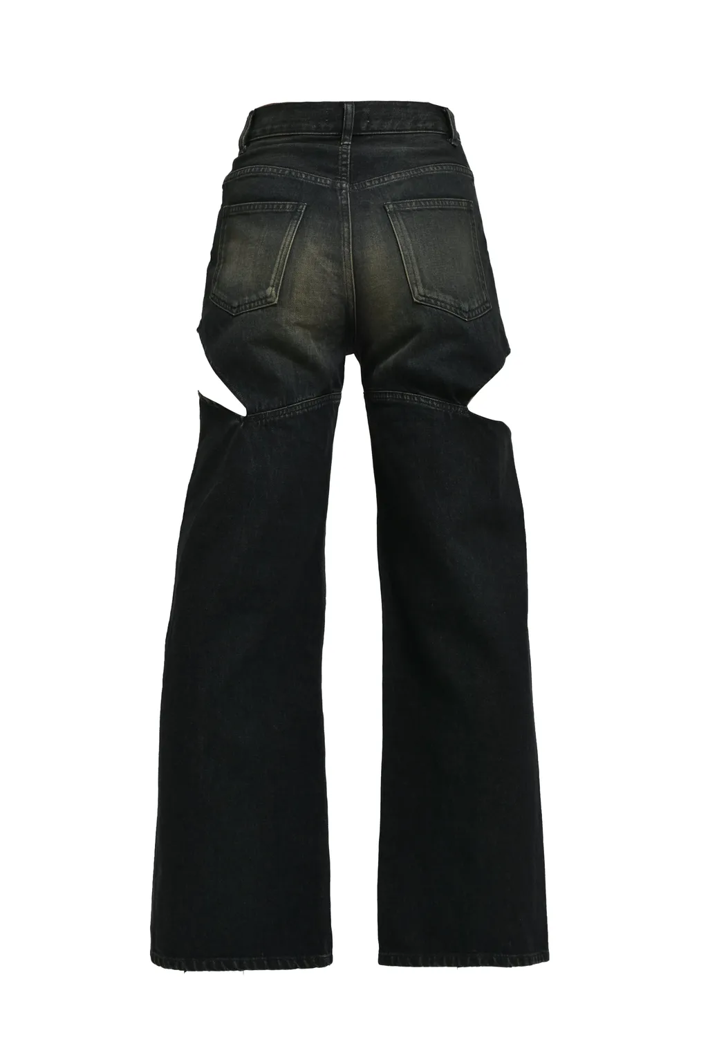 Cutoff Denim Pants / Black