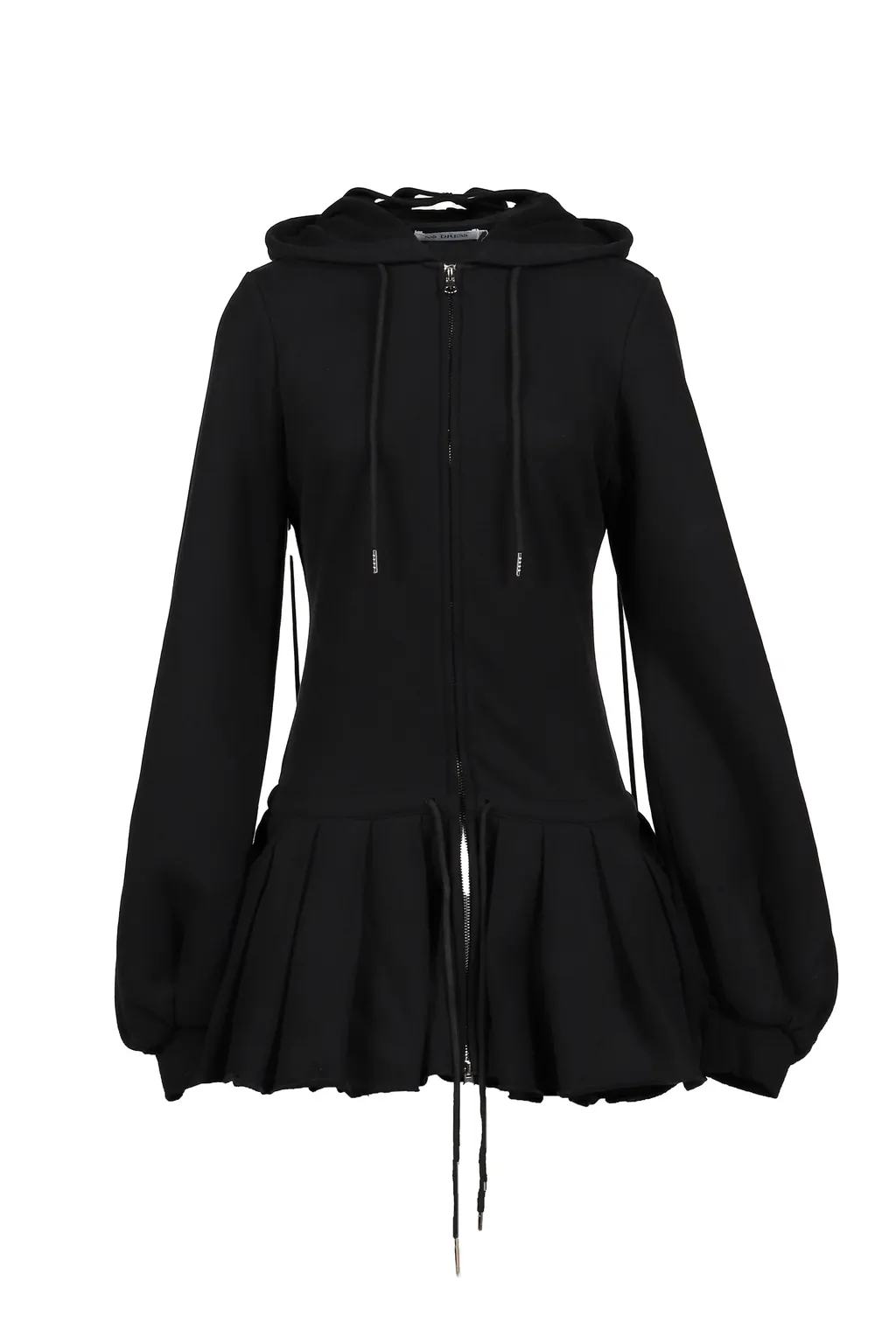 Handmade Black Devil Mask Hoodie Dress / Blk