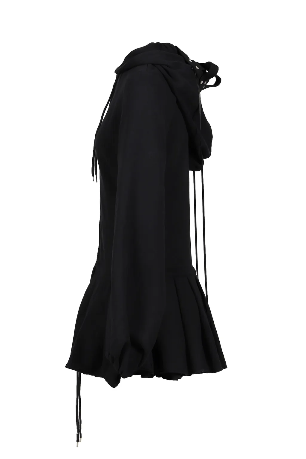 Handmade Black Devil Mask Hoodie Dress / Blk
