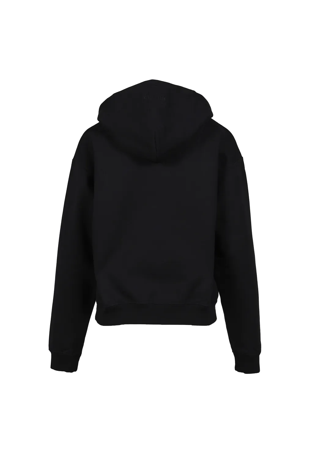 Logo Fitted Hoodie / Black