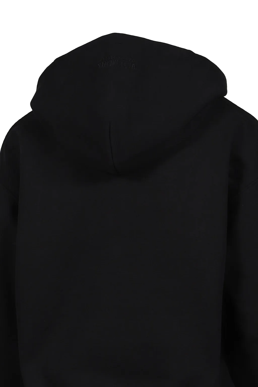 Logo Fitted Hoodie / Black