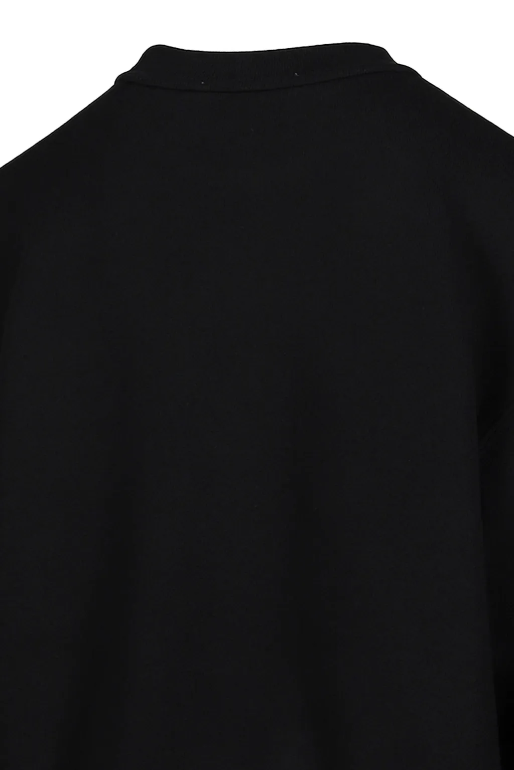 Essential Terry Crew Sweatshirt W/ Puff Paint Logo / Blk