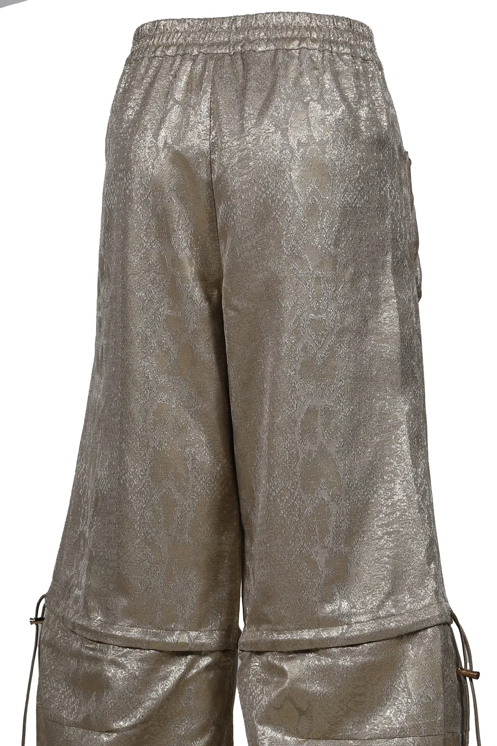 Gold Python Pattern Detachable Boxing Glove Pants / Gld