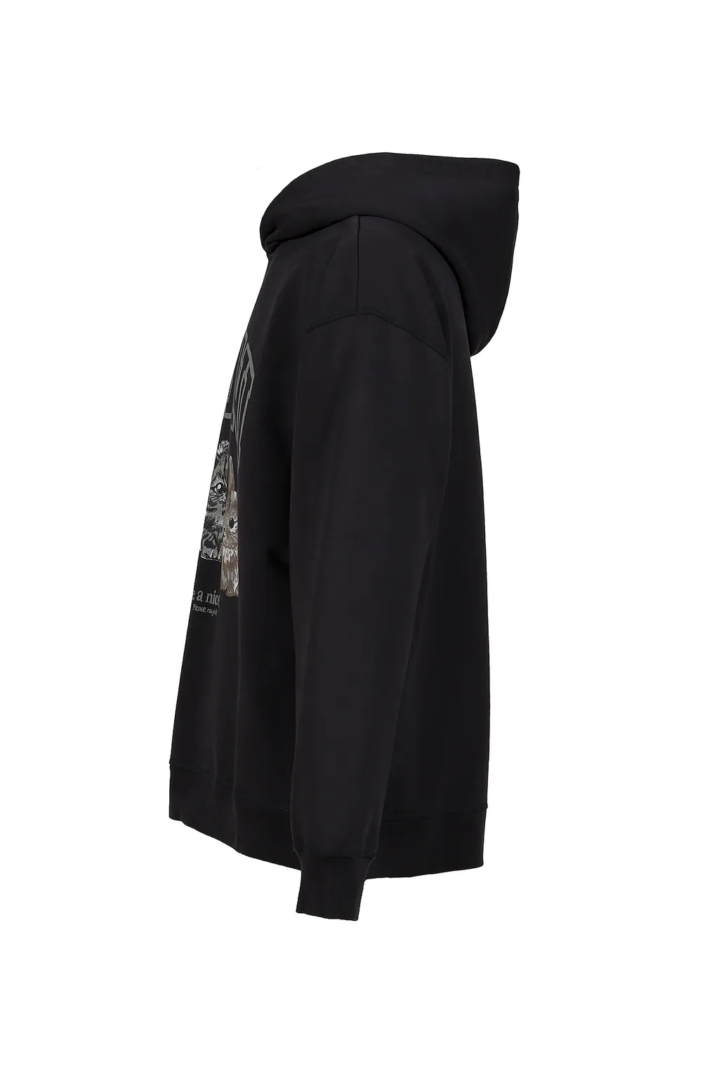 Isoli Oversize Animals Crop Hoodie / Phantom
