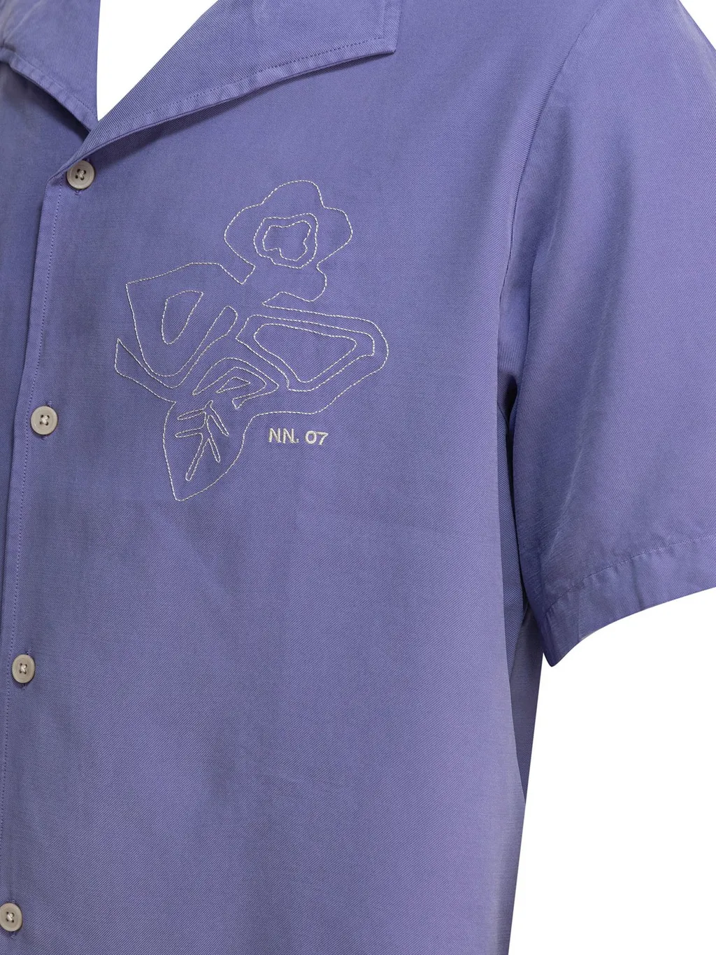 Nn.07 Embroidered Short Sleeve Shirt