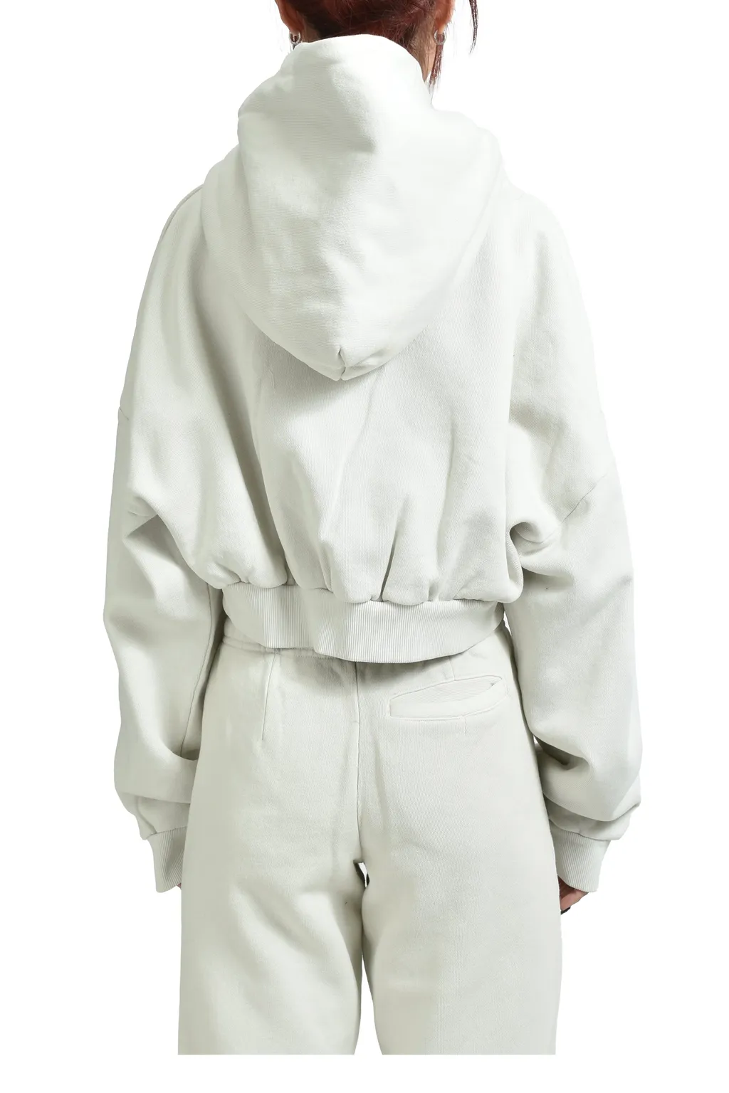 Cropped Heavy Hood / Rice