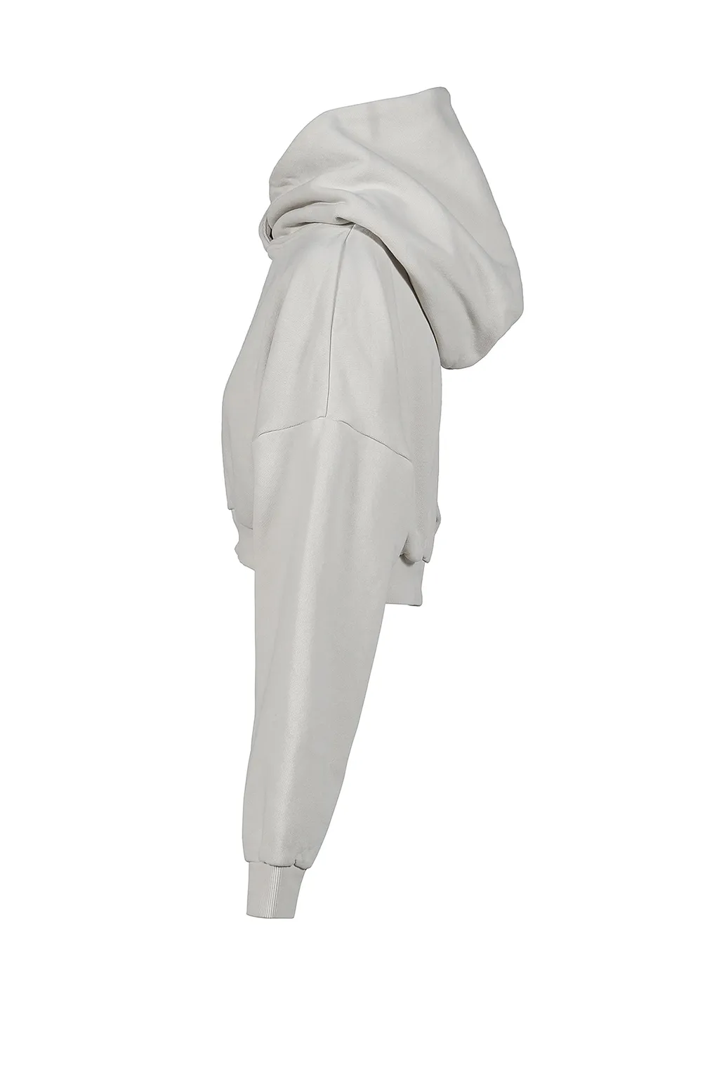 Cropped Heavy Hood / Rice