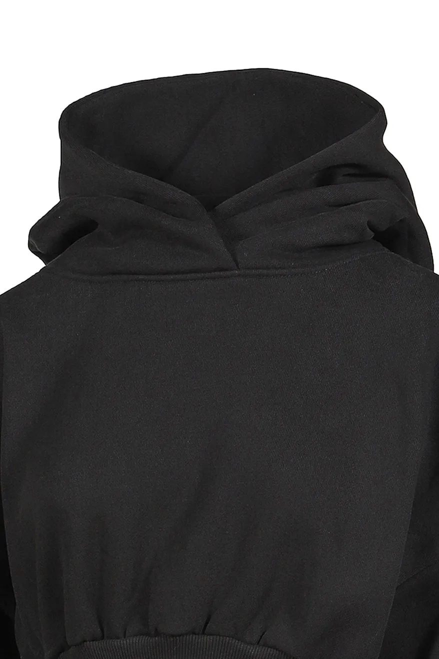 Cropped Heavy Hood / Soot