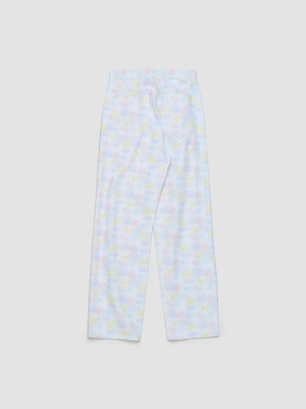Noah Allover Printed Pleated Jeans