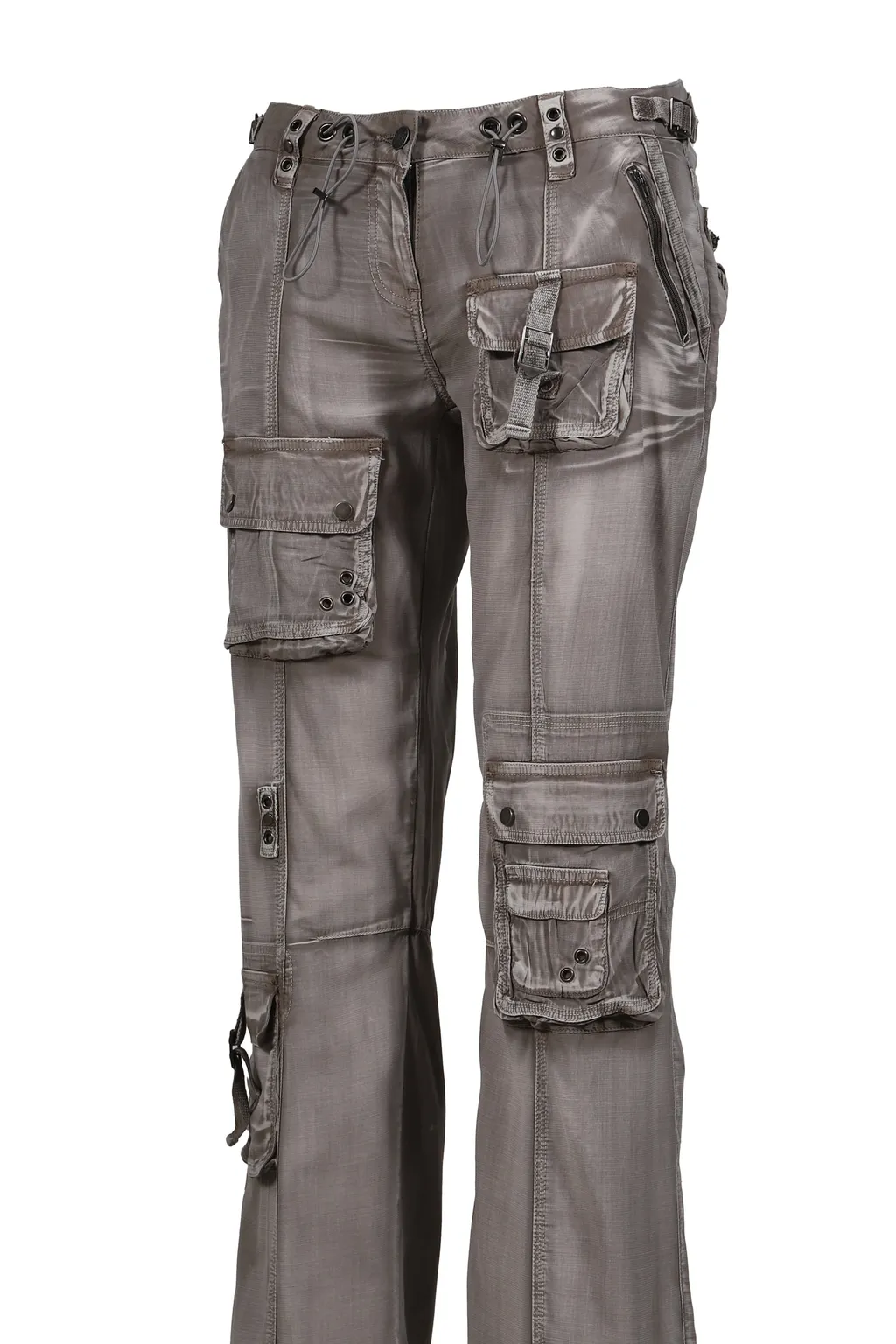 Dirty Washed Cargo Trousers / Brw