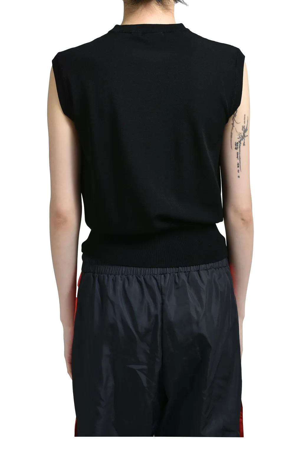Mini Vest Knit / Black