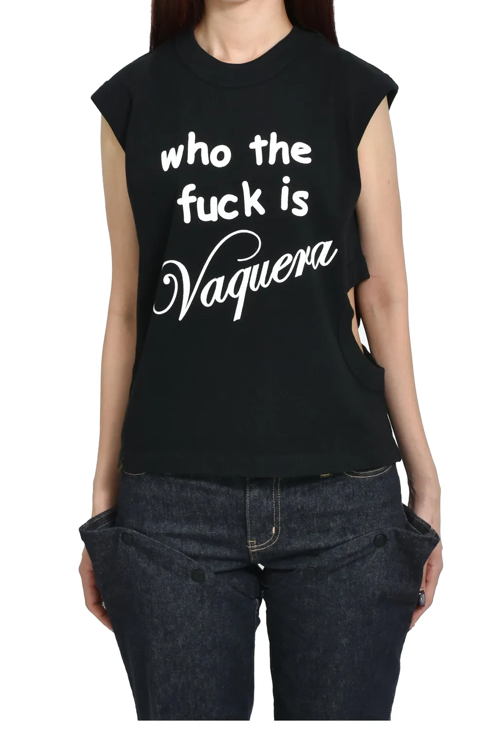 Who Tf Twisted T Shirt Knit / Blk