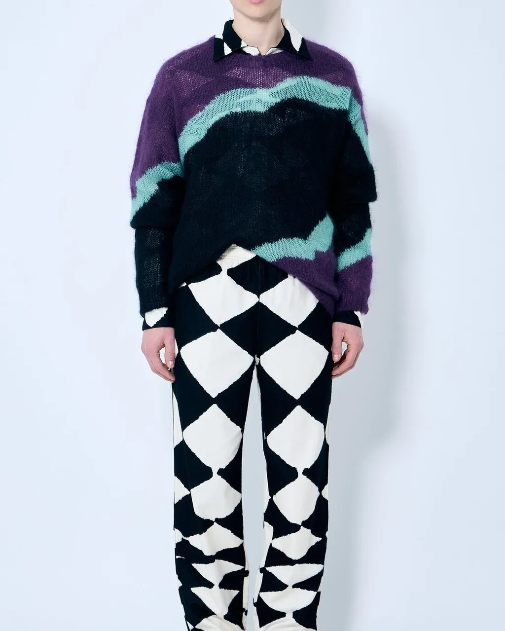 Nomarythm Textile Hand Knit Mohair Sweater