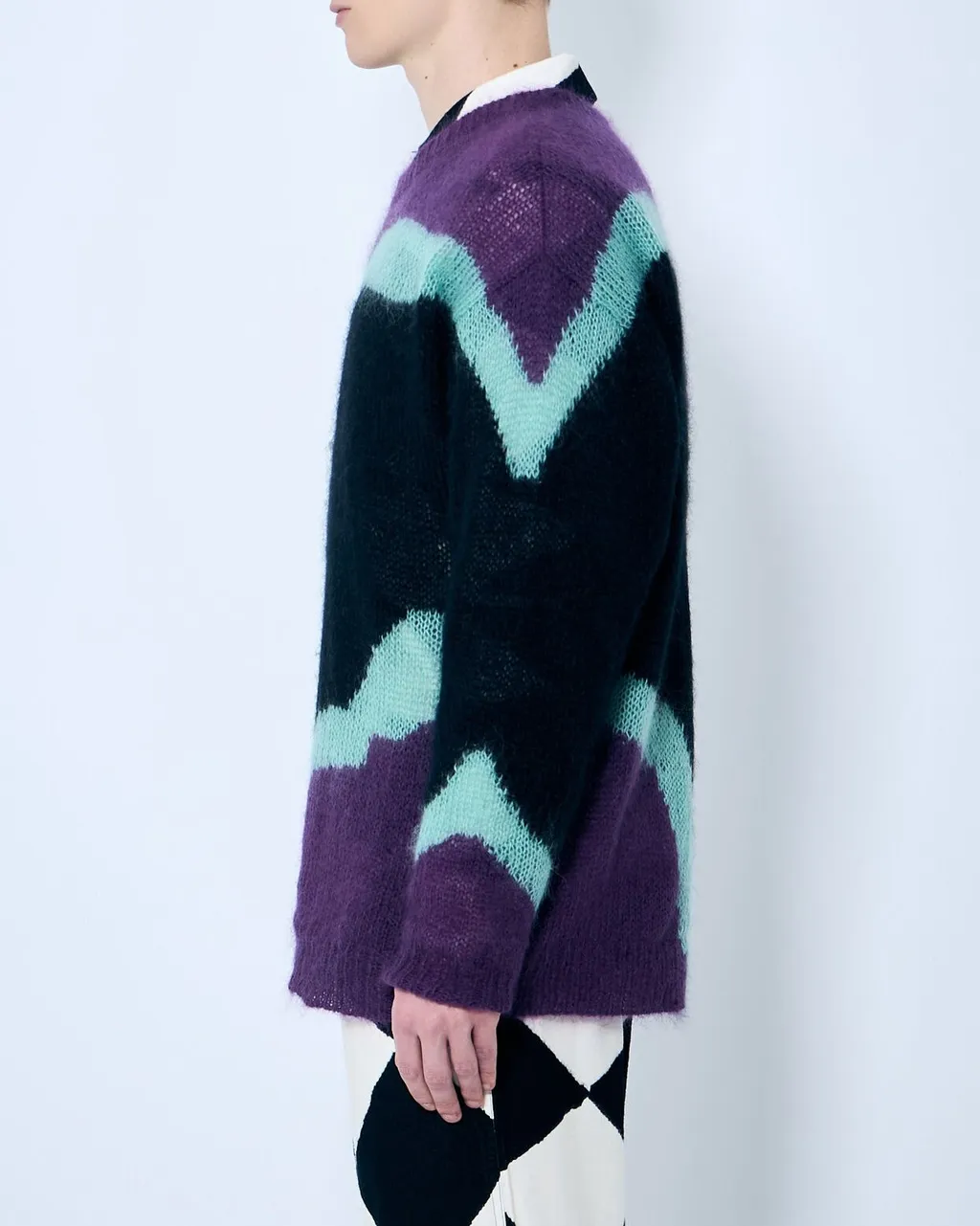 Nomarythm Textile Hand Knit Mohair Sweater