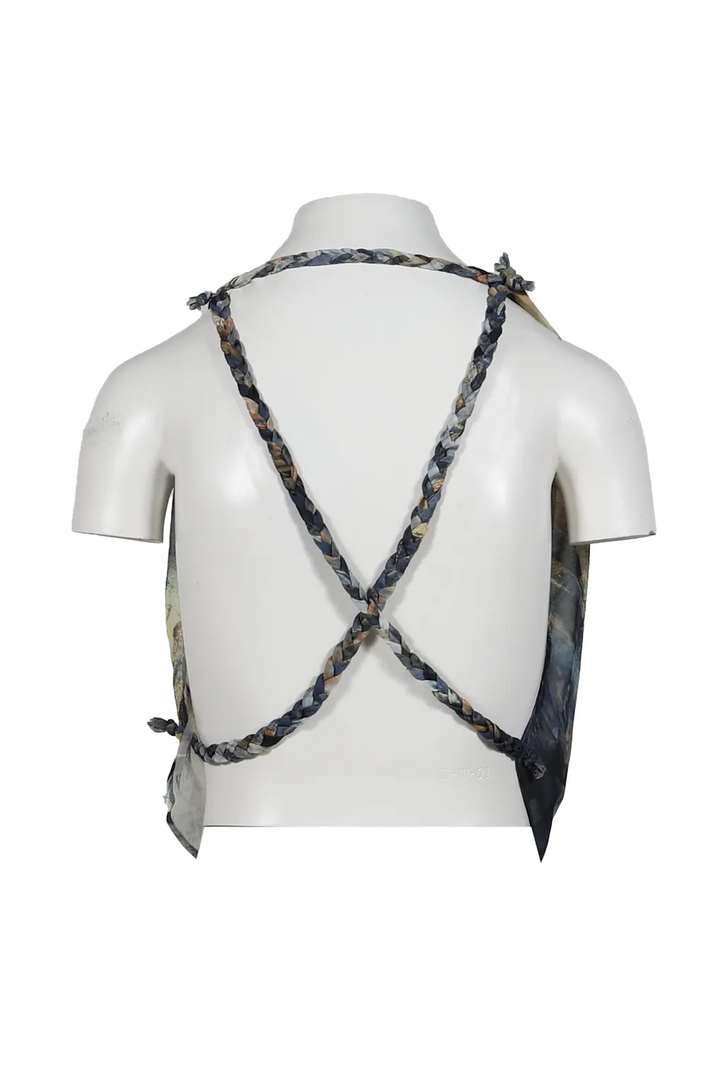 Super Cowl Top With Twisted Straps / Multi
