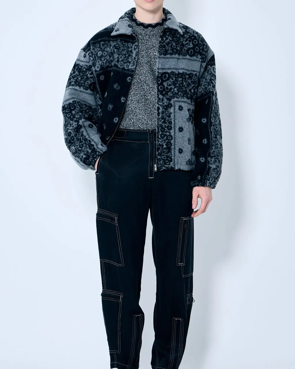 Nomarythm Textile Satin Aviator Pants