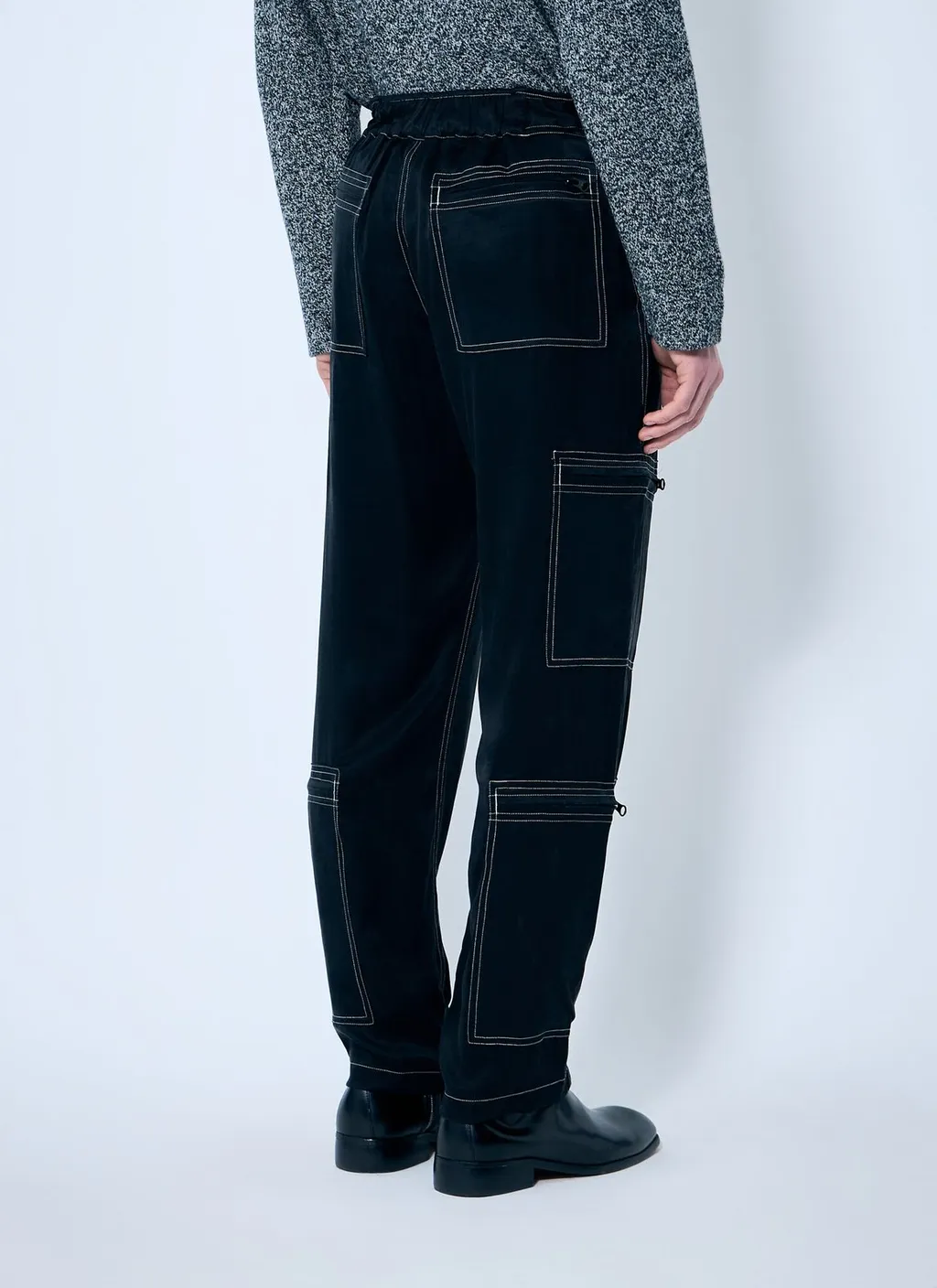 Nomarythm Textile Satin Aviator Pants