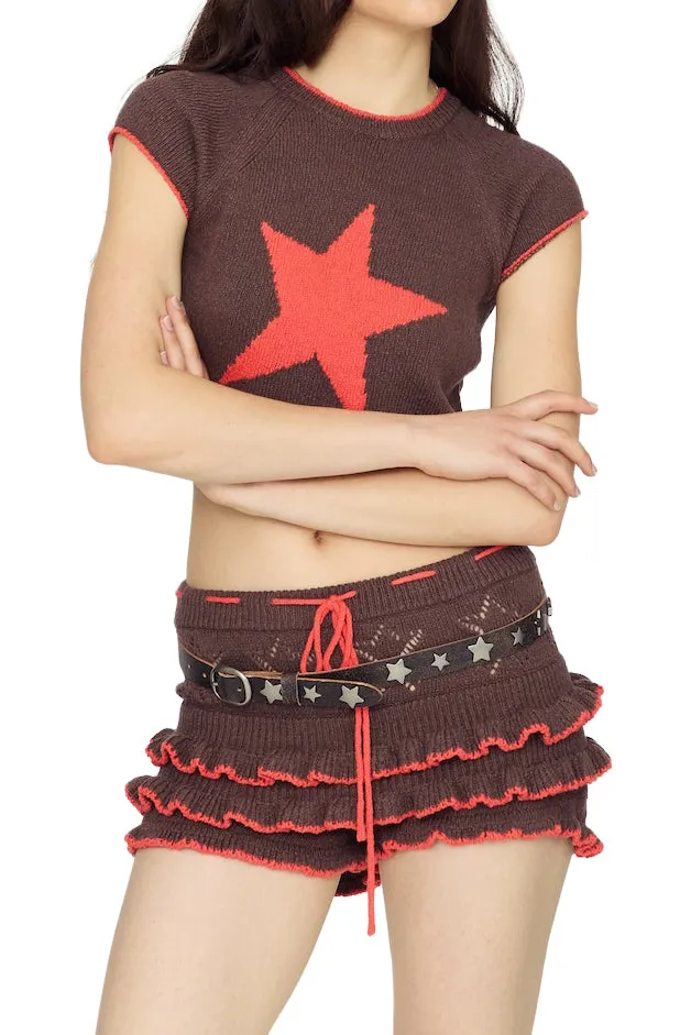 Candy Pop Knit Shorts / Brw