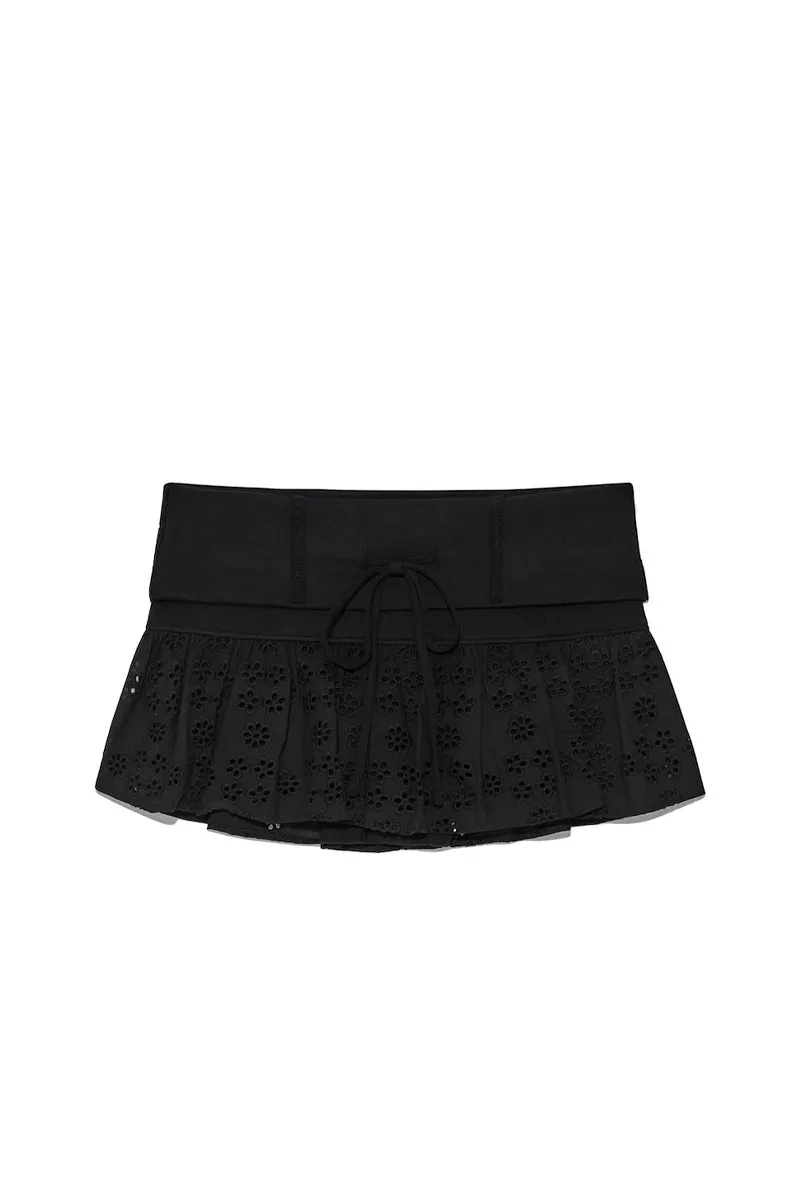 Naomi Belt Mini Skirt / Black