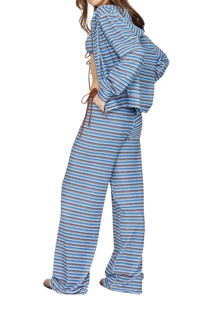 Lazy Sunday Terry Zip Up / Blueberry Muffin