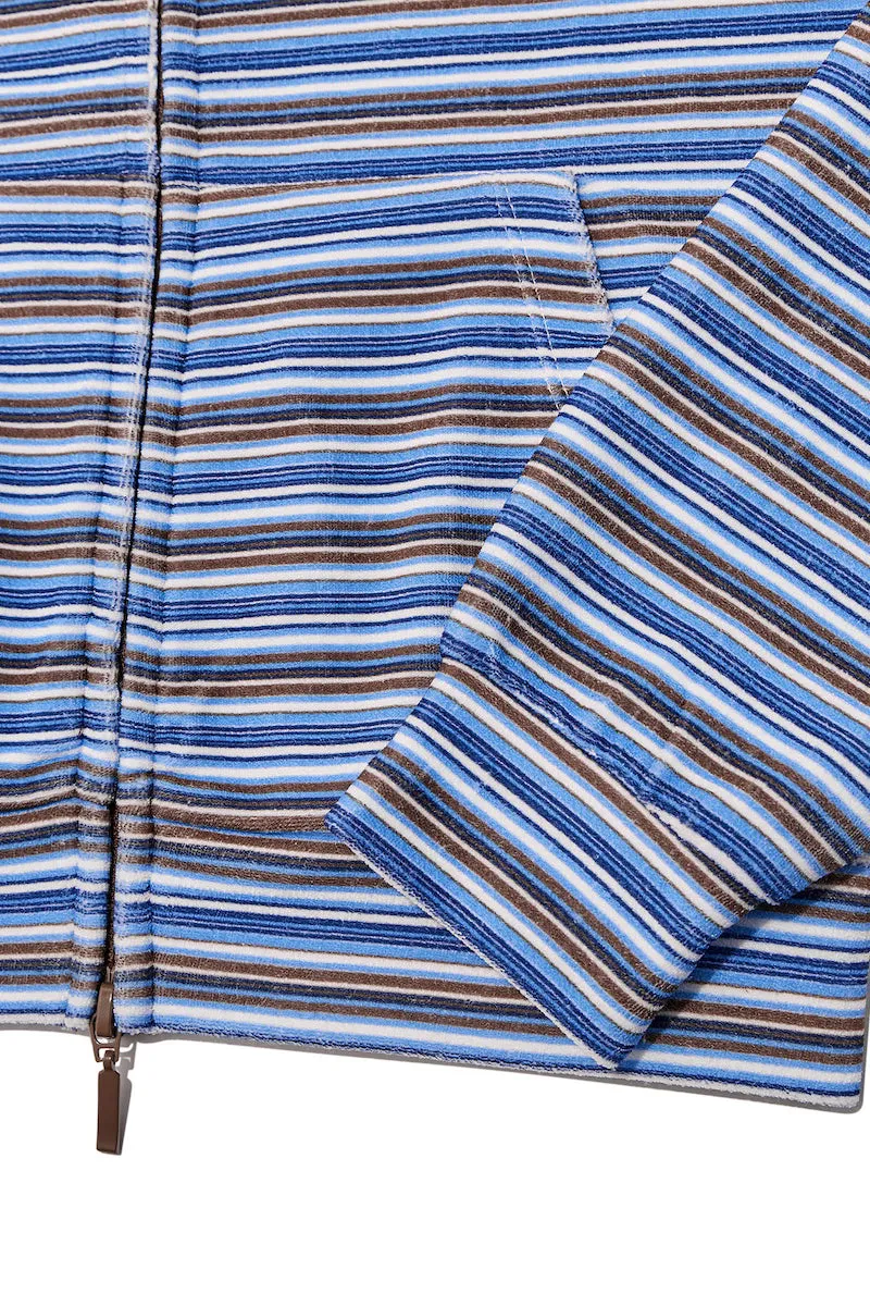 Lazy Sunday Terry Zip Up / Blueberry Muffin