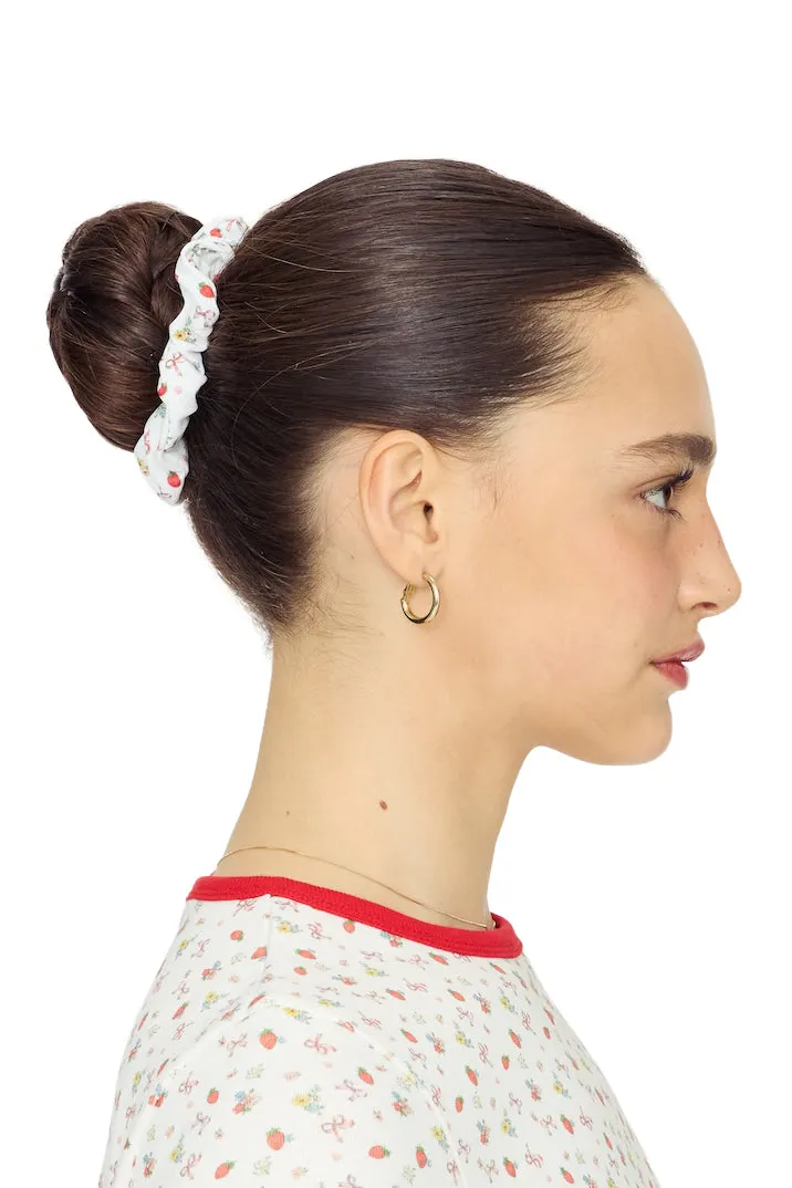 Summer Dream Scrunchie / Strawberry Bow