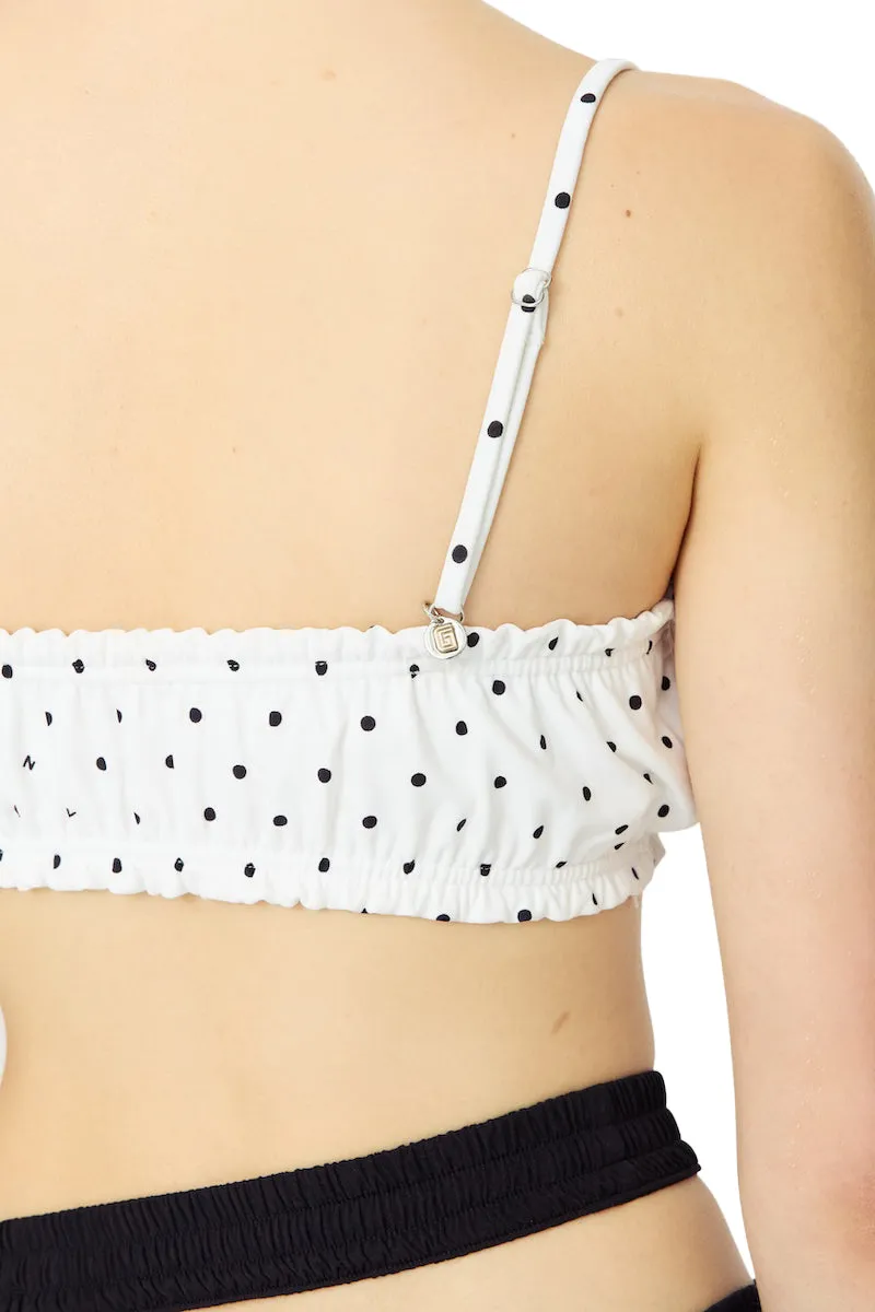 Blush Bikini Top / Dotty Maze