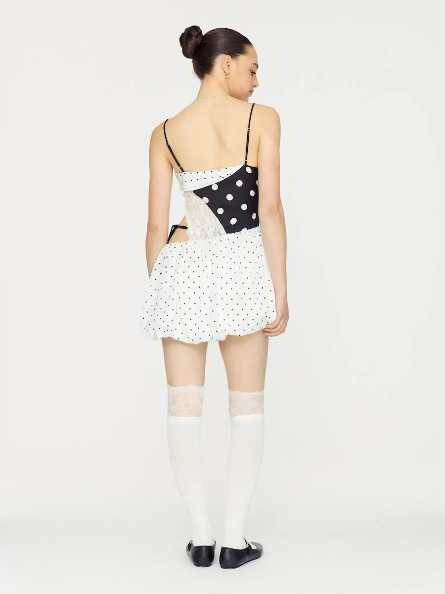 Posh Lace Knee Socks / White