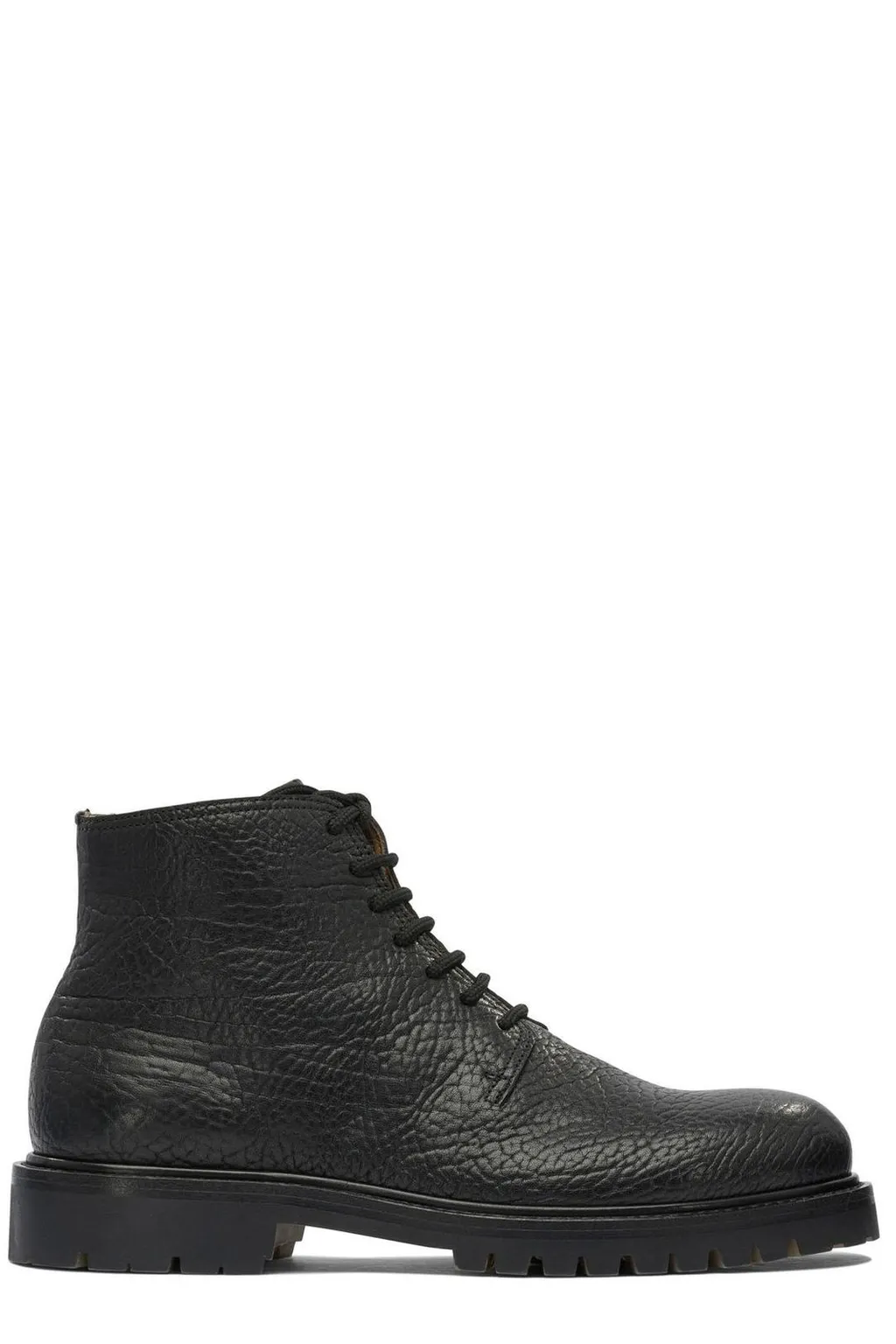 Officine Creative Boss 011 Grained Ankle Boots