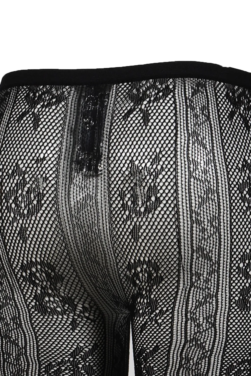 Black Bowknot Lace Short Leggings / Blk