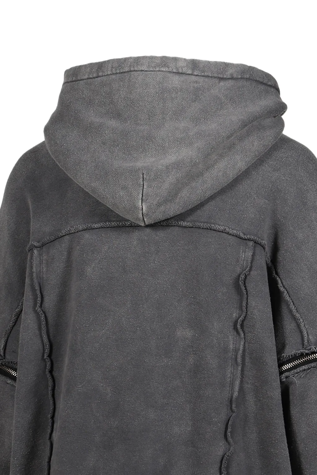 Split Sweat Hoodie / Grey
