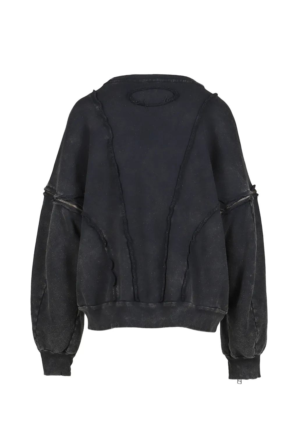 Split Sweat Crewneck / Black