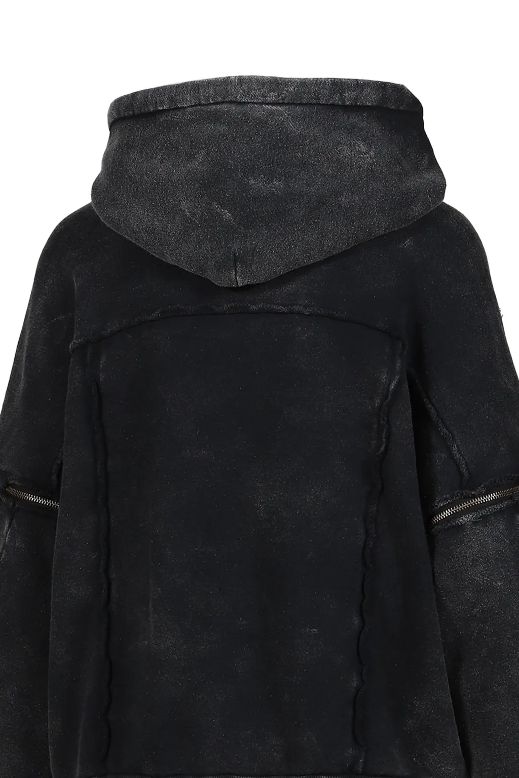 Split Sweat Hoodie / Black