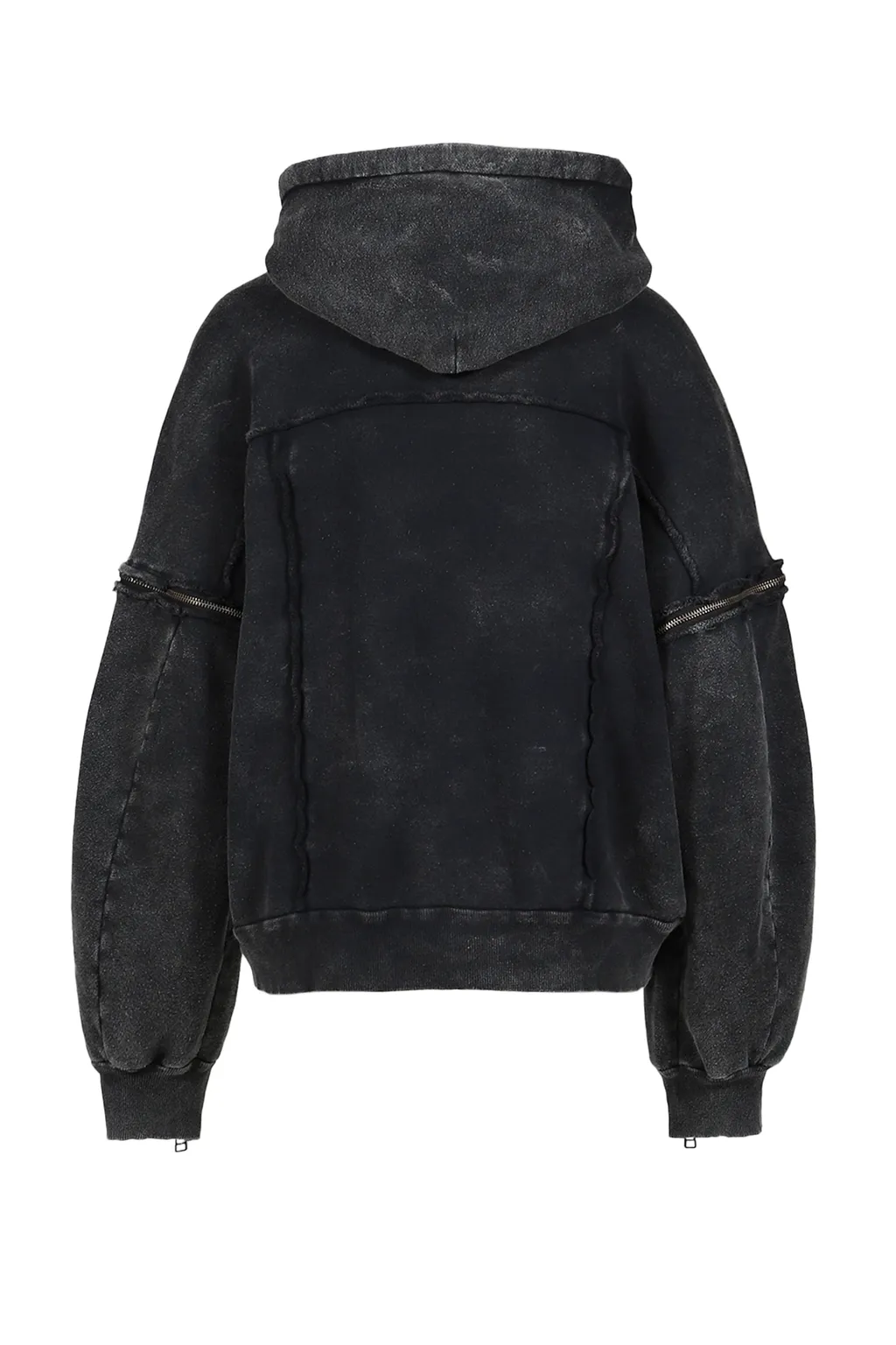Split Sweat Hoodie / Black