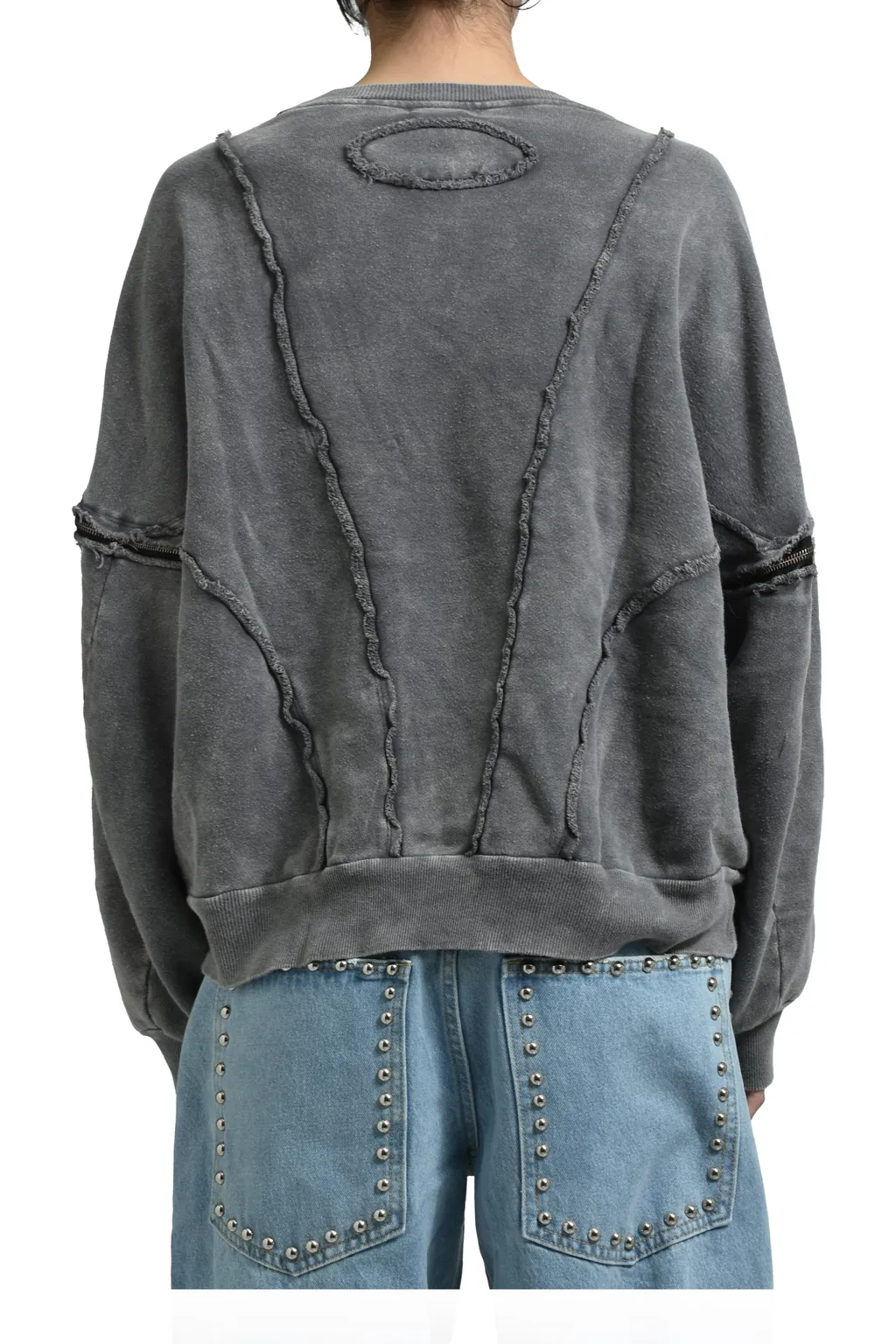Split Sweat Crewneck / Gray