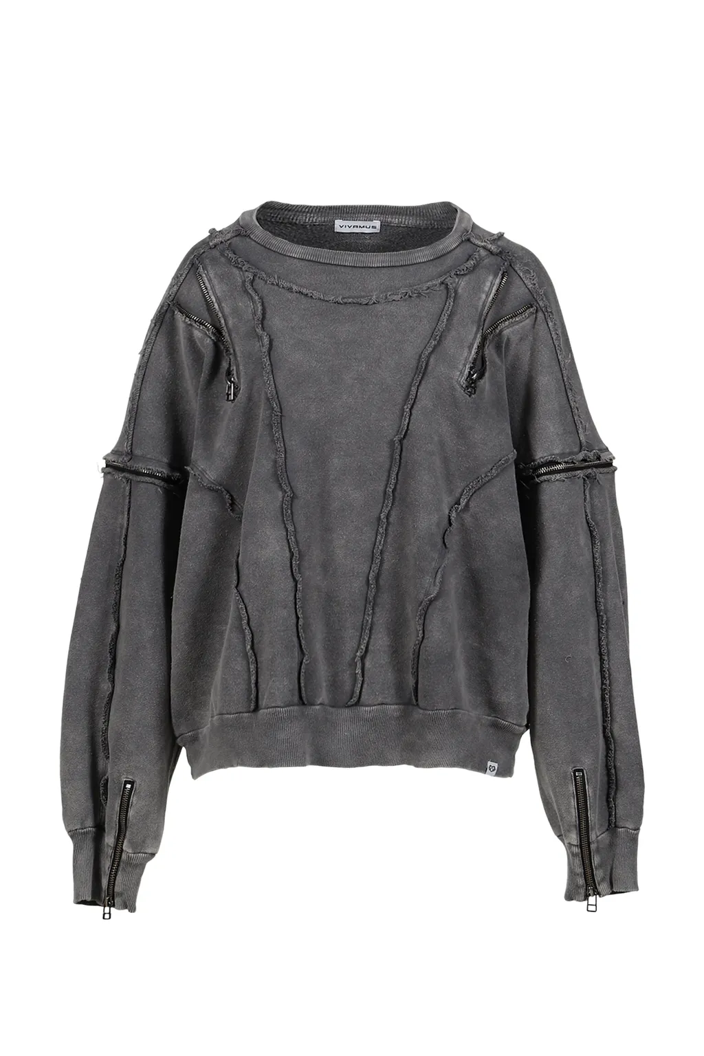 Split Sweat Crewneck / Gray