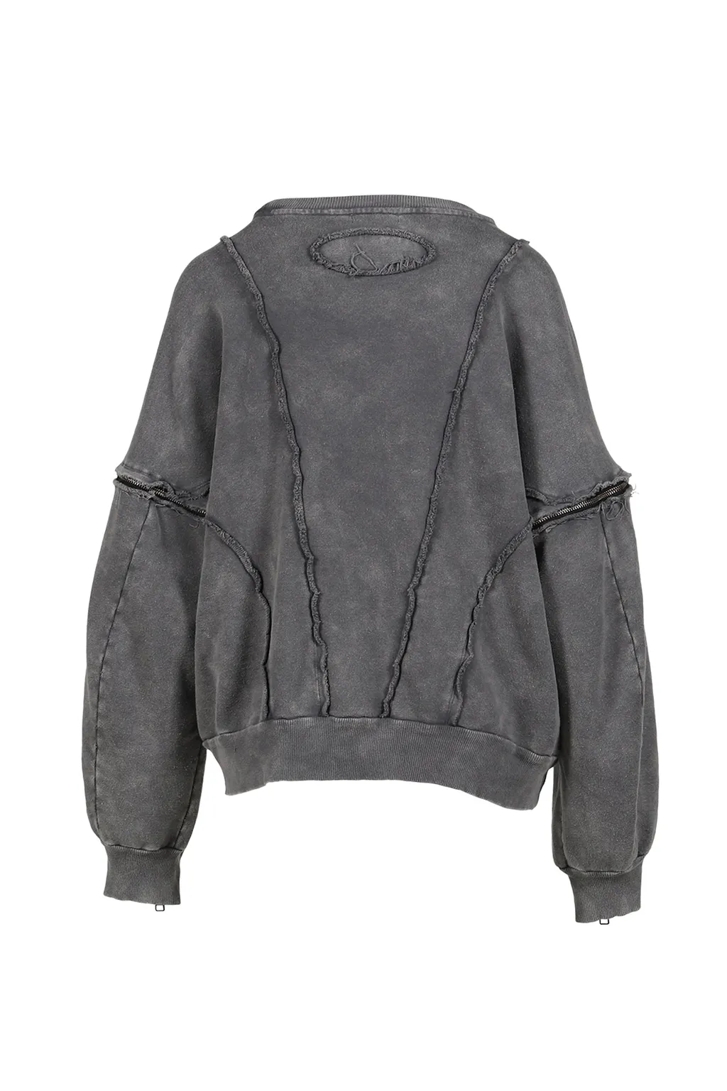 Split Sweat Crewneck / Gray