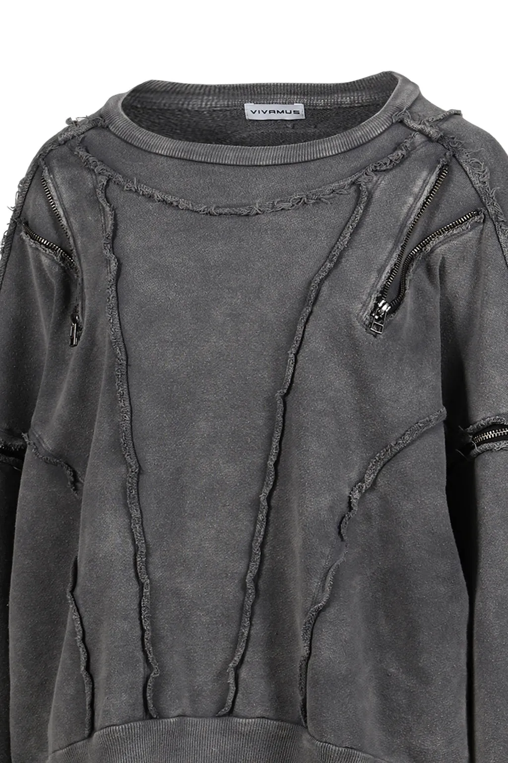 Split Sweat Crewneck / Gray