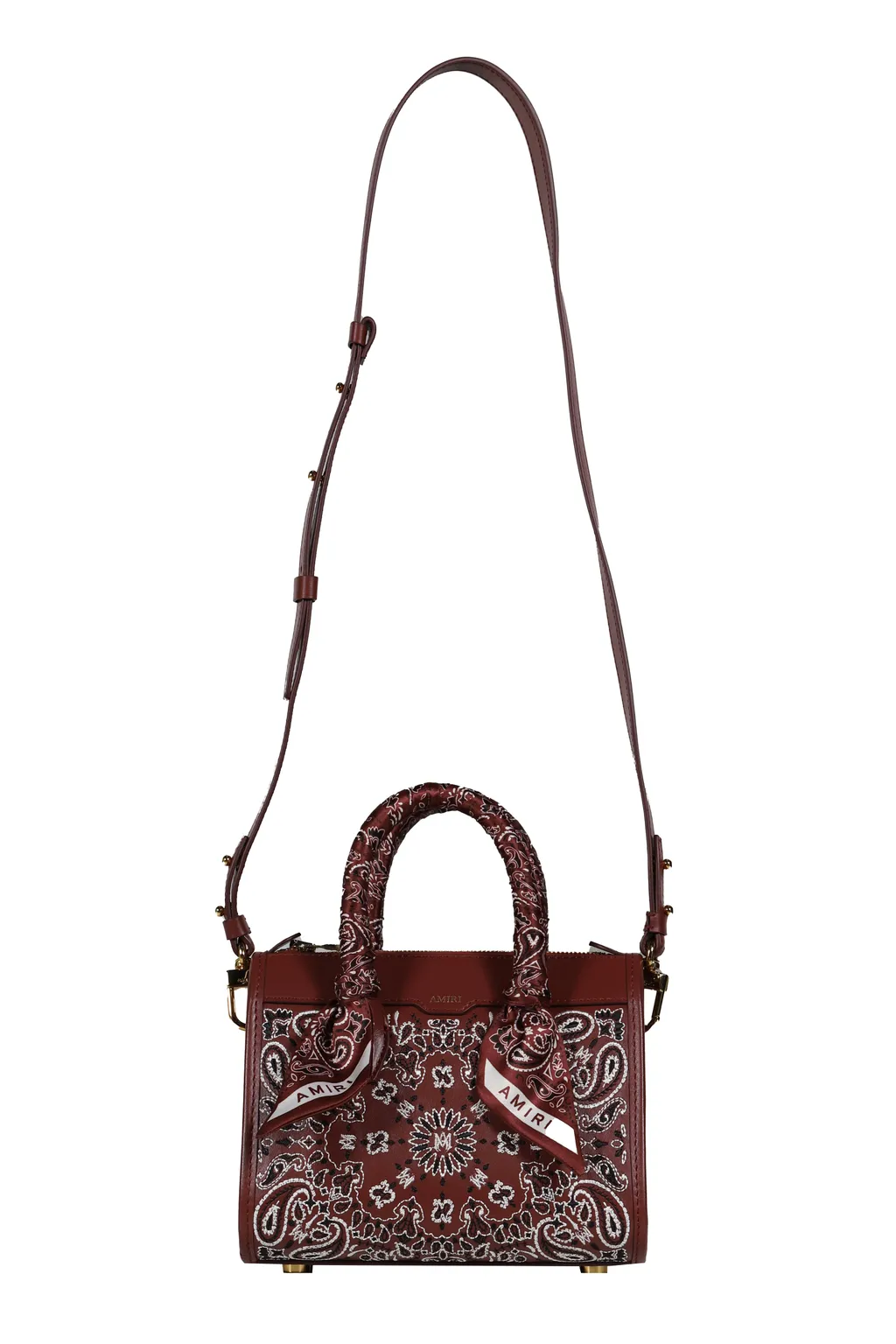 Bandana Micro Triangle Bag / Deep Red