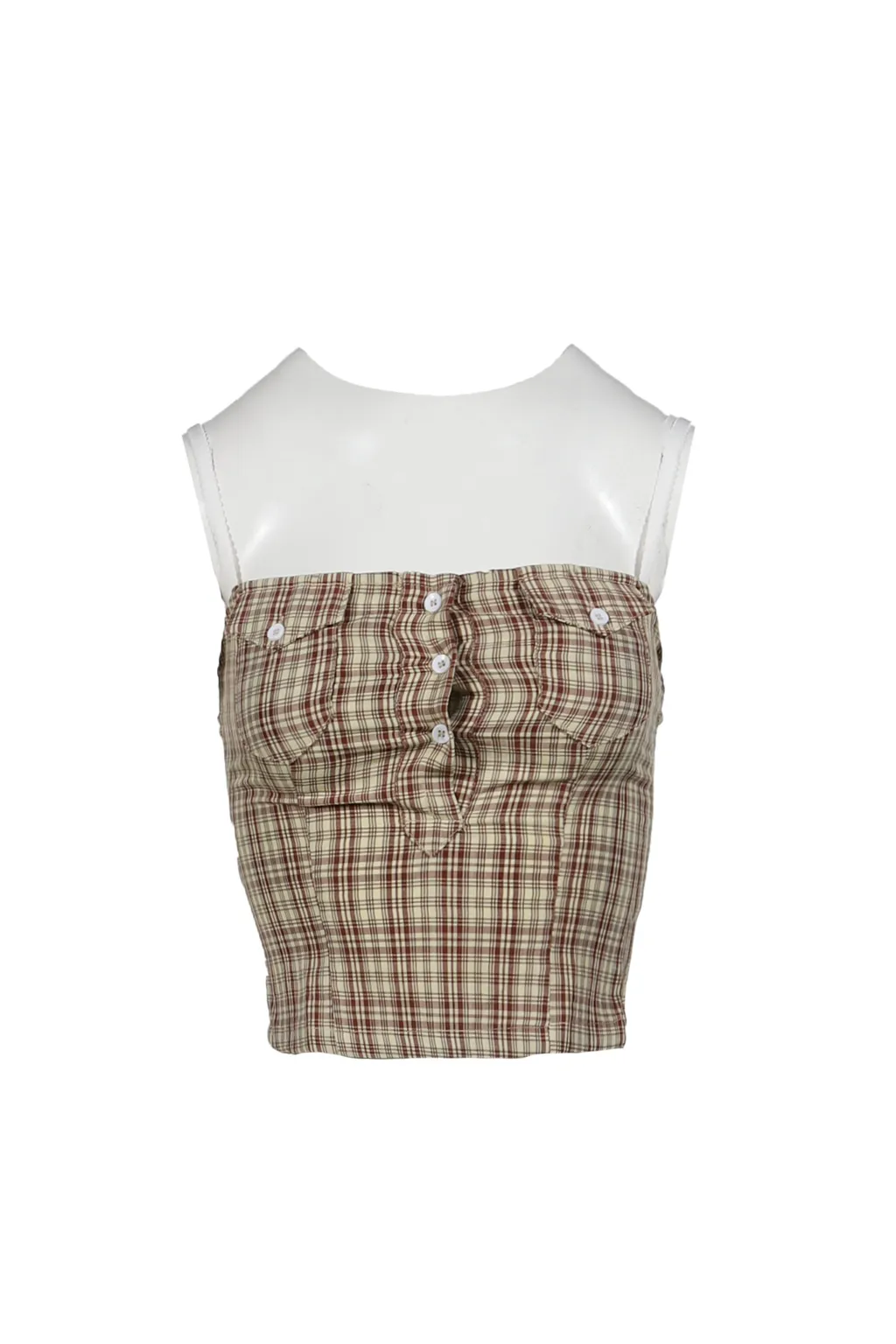 Lulu Check Corset Top / Beg