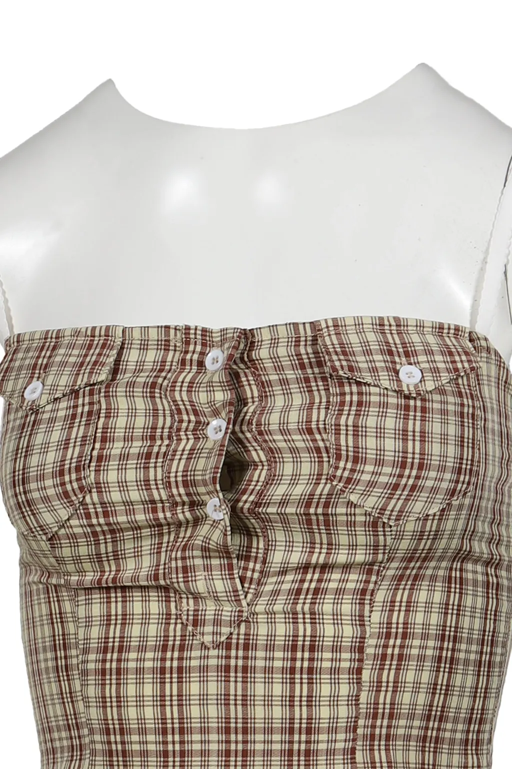 Lulu Check Corset Top / Beg