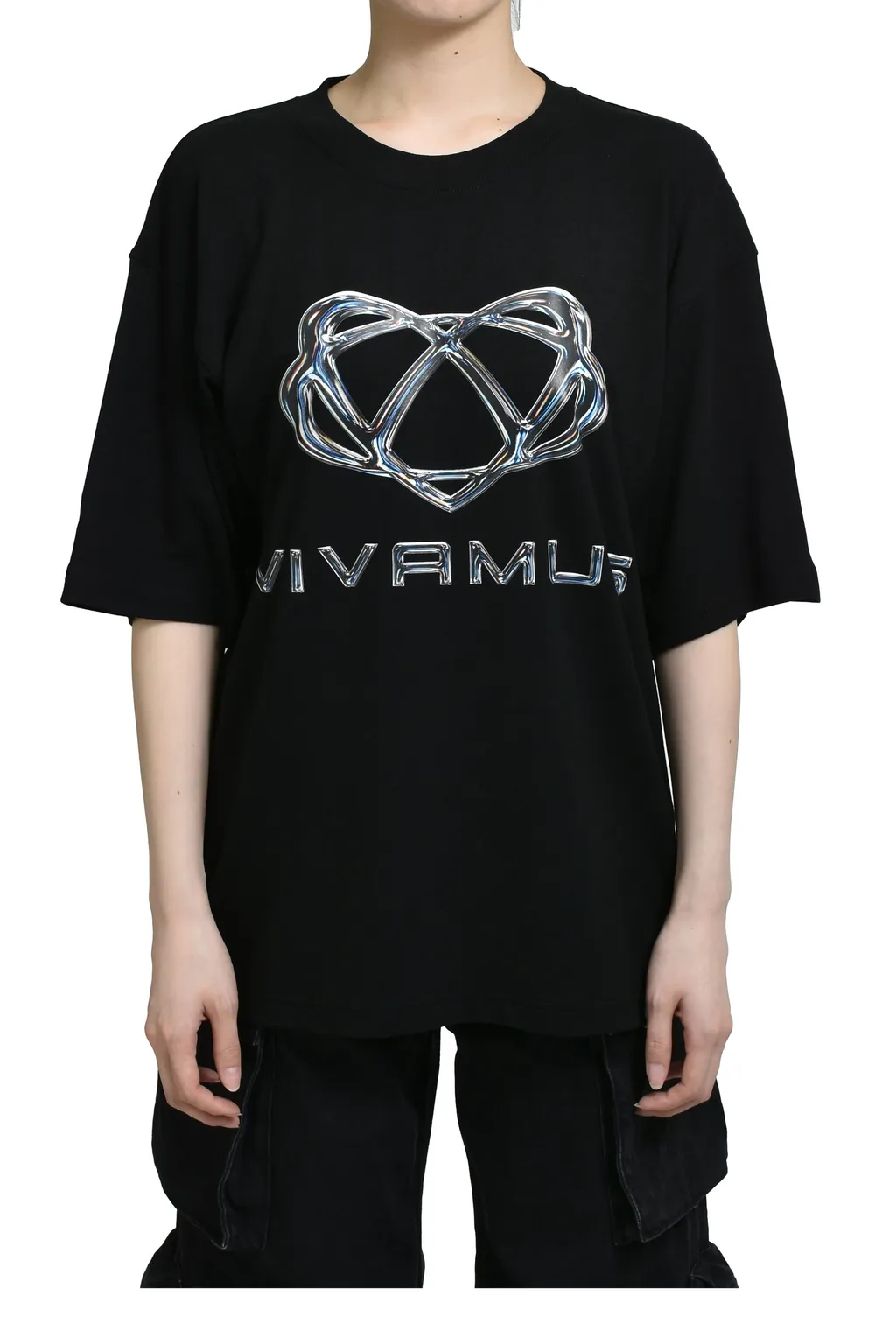 Vivamus Logo Crewneck T-Shirt / Blk