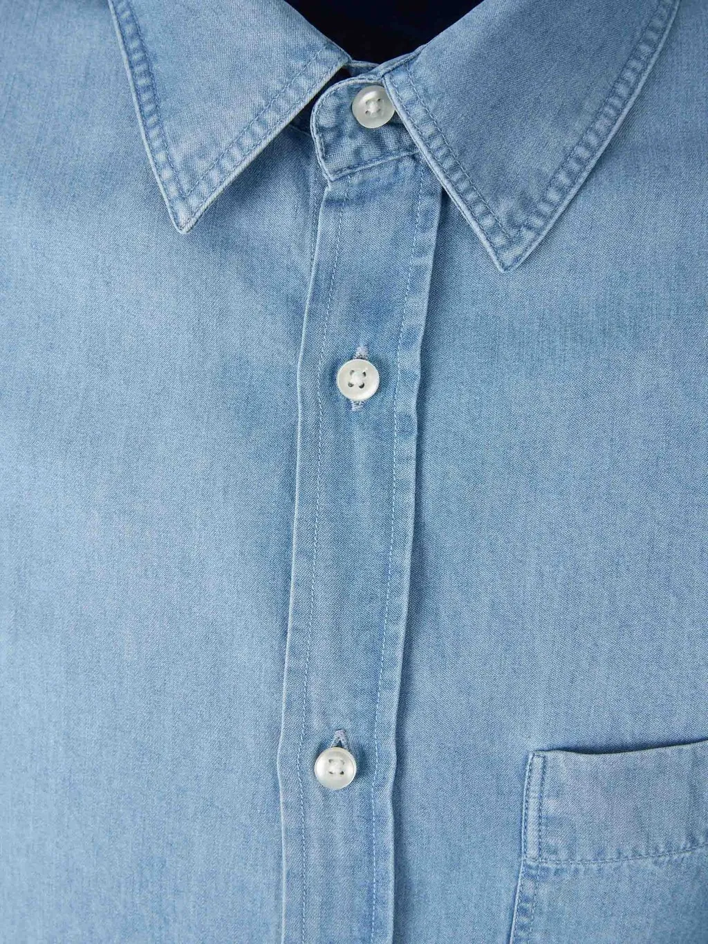 Officine GÉNÉRale Buttoned Denim Shirt