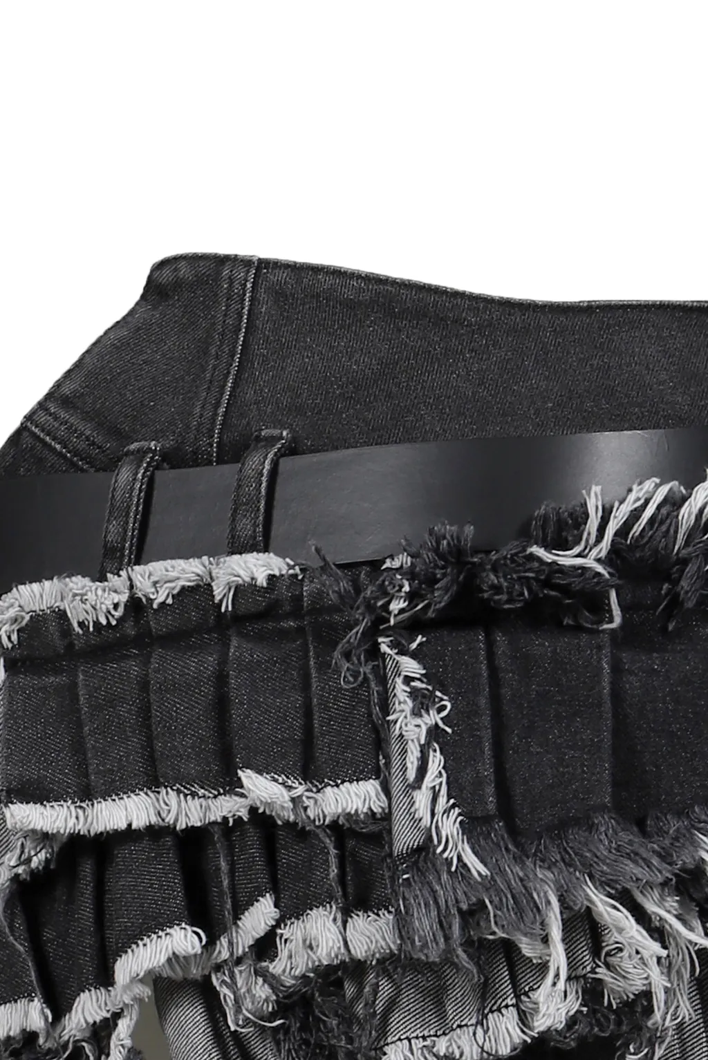 Twirl Mini Skirt / Denim Gray Sand