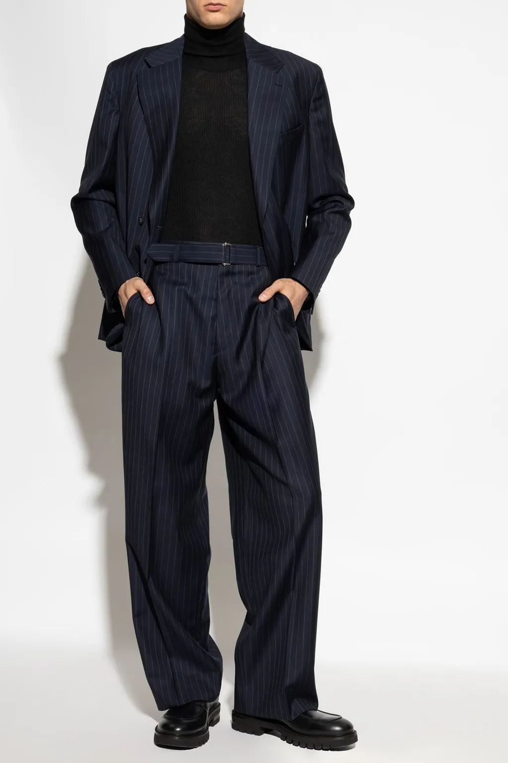 Officine GÉNÉRale Pinstriped Double-Breasted Jacket