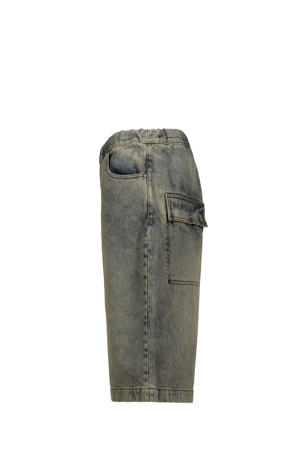 Entire Studios Elasticated-Waist Button Bermuda Shorts
