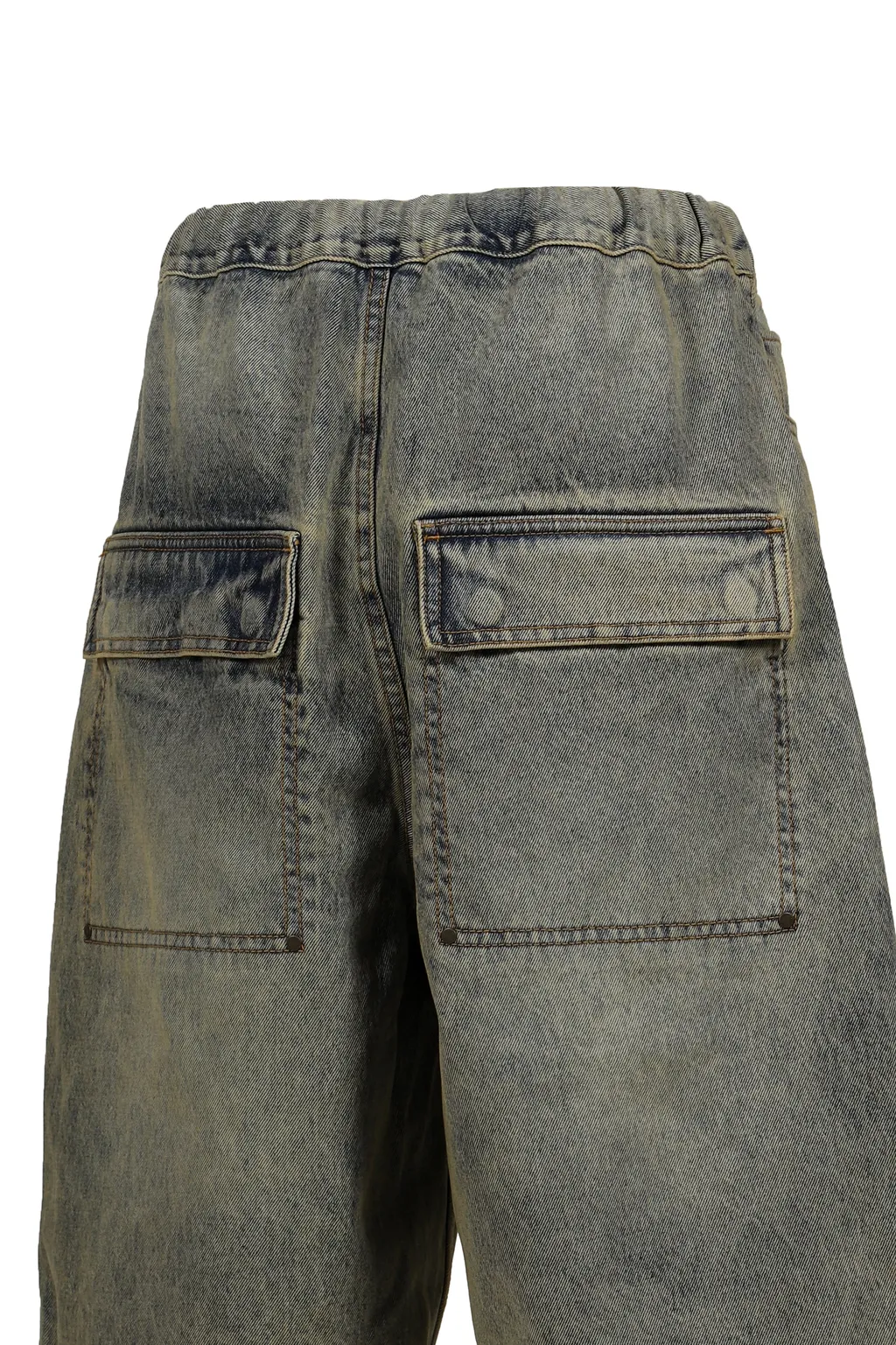 Entire Studios Elasticated-Waist Button Bermuda Shorts