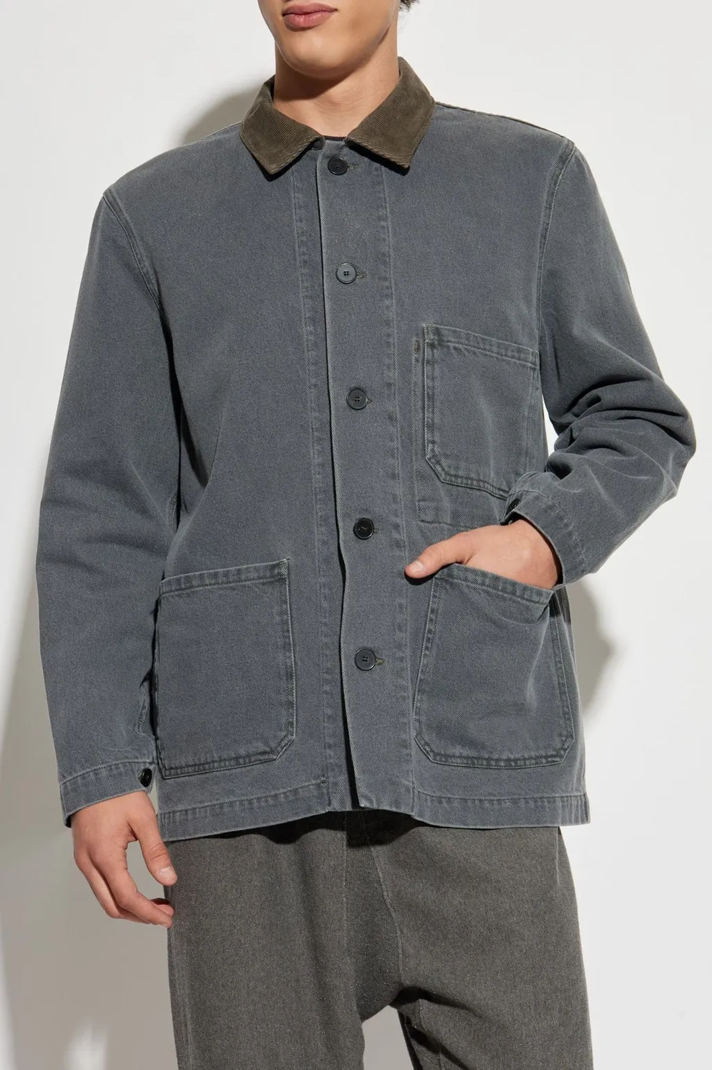 Officine GÉNÉRale Corduroy-Collar Jacket