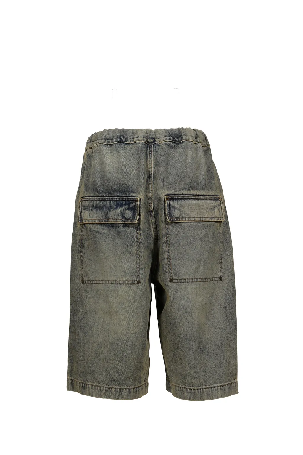 Entire Studios Elasticated-Waist Button Bermuda Shorts
